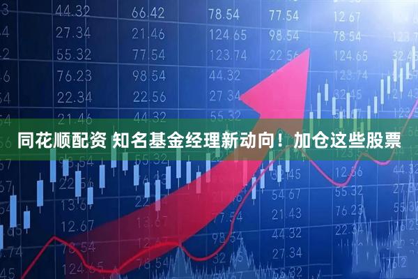 同花顺配资 知名基金经理新动向！加仓这些股票