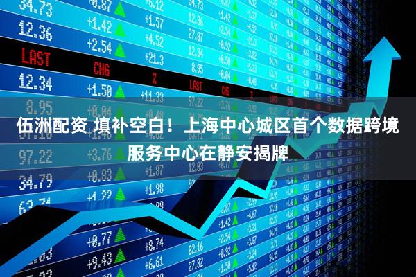 伍洲配资 填补空白！上海中心城区首个数据跨境服务中心在静安揭牌